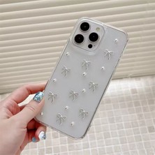 Teleplus Apple iPhone 16 Kılıf Fiyonk Figür Desenli Glitter Bling Kapak