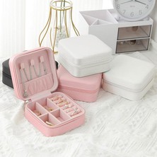 İnfeta Mini Mücevher Takı Kutusu - Kolye, Yüzük, Küpe Düzenleyici Seyahat Takı Çantası
