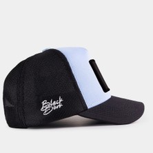 Blackbörk Siyah Siperli - Buz Mavi - Siyah Fileli Şapka (Cap)