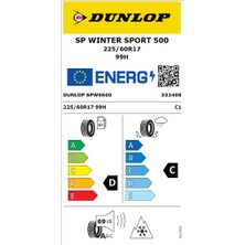 Dunlop 225/60 R17 Tl 99H Spwinter Sport 500 4x4 Suv Kış Lastiği (Üretim 2024)