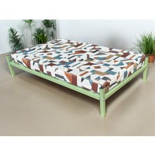 Ed Pet Dizayn  40*70 Kedi Köpek Yatağı Yeşil. Ergonomik Tasarım Minderi ile Beraber