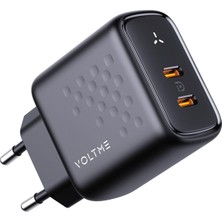 Voltme V2107 Revo Siyah 35W cc Gan Şarj Cihazı