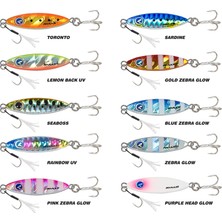Ryuji Zuby 32mm 6gr LRF Jig Yem - Gold Zebra Glow