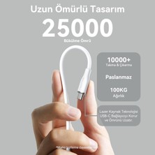 Voltme C2006 Powerlink Moss 60W USB To Type C Şarj Kablosu 1m 3A- Beyaz