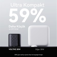 Voltme V2008 Revo Siyah 30W Usb-C Şarj Cihazı