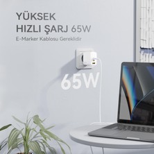 Voltme V2024 Revo Beyaz 65W Cca Gan Şarj Cihazı