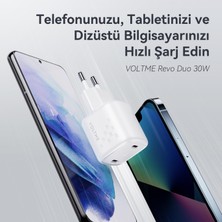 Voltme V2014 Revo Beyaz 30W CC Gan Şarj Cihazı