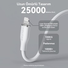 Voltme C2098 Powerlink Moss 60W Type-C To Lightning Şarj Kablosu 1.2m 3A- Beyaz