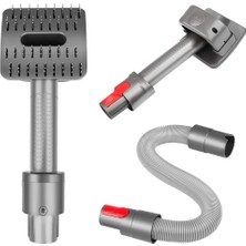 Qcuiil Evcil Hayvan Bakım Fırçası ve Uzatma Vakum Hortumu Dyson V12 V11 V10 V8 V7 Elektrikli Süpürge Damat Aracı Eki (Yurt Dışından)