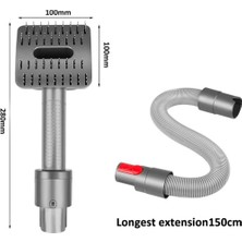 Qcuiil Evcil Hayvan Bakım Fırçası ve Uzatma Vakum Hortumu Dyson V12 V11 V10 V8 V7 Elektrikli Süpürge Damat Aracı Eki (Yurt Dışından)