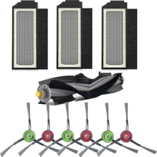 Qcuiil Yedek Parçalar Ana Fırça Yan Fırçalar Ecovacs X1OMNI X1TURBO Robot Süpürge Aksesuarları Için Hepa Filtreler (Yurt Dışından)
