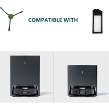 Qcuiil Yedek Parçalar Ana Fırça Yan Fırçalar Ecovacs X1OMNI X1TURBO Robot Süpürge Aksesuarları Için Hepa Filtreler (Yurt Dışından)