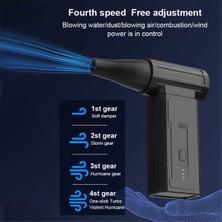 IgnisForge Mini Turbo Jet Fan 130000 Rpm 35M/STURBO Şiddetli Fırçasız Motor Yüksek Hızlı Kanallı Güçlü Hava Üfleyici (Yurt Dışından)