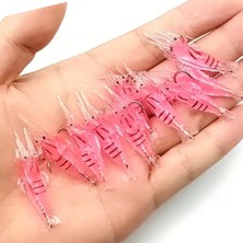 Eagenset Silikon Mini Karides Yapay Yem Pembe 4 cm 5 Adet