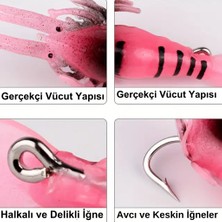 Eagenset Silikon Mini Karides Yapay Yem Pembe 4 cm 5 Adet