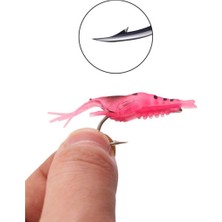 Eagenset Silikon Mini Karides Yapay Yem Pembe 4 cm 5 Adet