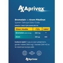 Aprivex Bromelain 2500 Gdu/g Krom Pikolinat
