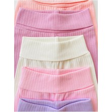 Efu Baby 5'li %100 Pamuklu Raporlu Basic Kız Bebek Pantolon