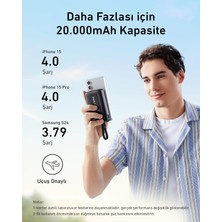 Anker Zolo Powerbank 20.000 mAh 30W Yüksek Hızlı Taşınabilir Şarj Cihazı - Siyah - A1681 (Anker Türkiye Garantili)