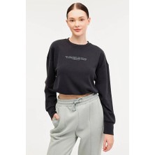 Lumberjack 4W Wl Larina 16CK97 4pr Siyah Kadın Sweatshirt