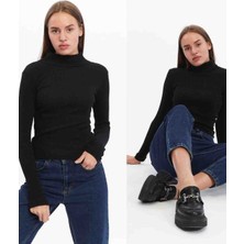 Unisex Yarım Balıkçı Yaka Body