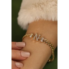 N Harf Gurmet Altın Bileklik ( Her Harf Mevcuttur )Altın Bileklik CGKBLK0226