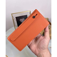 Fil Deri Telefon Bölmeli Cüzdan Hakiki Deri Cüzdan Çok Bölmeli El Tutamaçlı