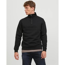 Jack&jones 12250747 Dık Yaka Yarım  Fermuarlı Sweat