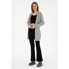 U.S. Polo Assn. Kadın Siyah İspanyol Paça Tayt 50297274-VR046