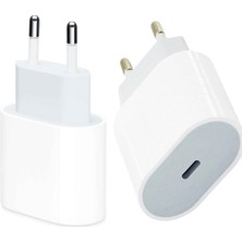 Deftion Apple IPhone Usb-C Şarj Aleti 11 - 12 - 13 - 14 - 15 - 16 Pro Max Se Mini Uyumlu 25W Hızlı Şarj Güç Adaptörü Type C Cihazı