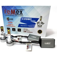 Femex Yeni Cosmo H1 Şimşek Etkili LED Xenon 72W 15000 Lumen