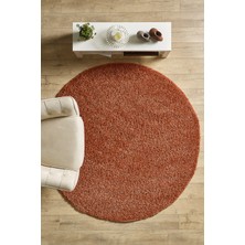 Red Halı Halı Yüksek Tüylü Düz Kiremit Rengi Kabarık Shaggy Oturma Odası Halısı