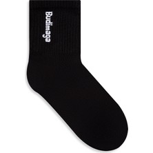 Budimaga Kadın Siyah Basic Tenis Spor Soket Çorap