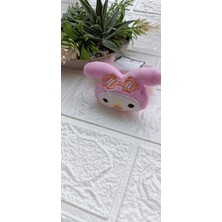 Eflin Toka Sanrio Serisi My Melody Pembe Çocuk Peluş Lastik Simit Saç Toka