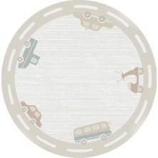 Eko Halı Piccolo Pcl 01 Cream Multy Hav ve Toz Vermeyen Çocuk Halısı