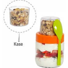 Herevin 425 Cc Ananas Desenli Cam Müsli Kabı