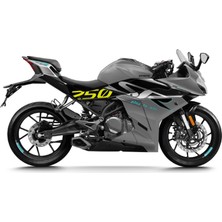 Cfmoto 250SR Orta Şase 250 Yazı Sticker Etiket Modeli Neon Yeşil (Sarı) Folyo