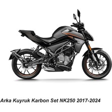 Cfmoto NK250 2017-2024 Arka Kuyruk Karbon Stıcker Etıket Modeli