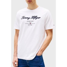 Tommy Hilfiger  Pamuk Regular Fit Bisiklet Yaka T Shirt Erkek T Shirt MW0MW33691 Ybr
