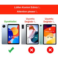 Z-Mobile Redmi Pad Se 8.7" Inç Tablet Kılıfı Silikon Şeffaf Esnek Tablet Kılıfı