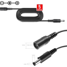 Ventus Hexc-5 5 Metre Power (Adaptör) Uzatma Kablosu Wifi Kamera, Cctv Kamera (12V) Dişi / Erkek