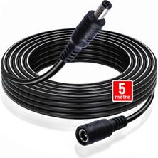 Ventus Hexc-5 5 Metre Power (Adaptör) Uzatma Kablosu Wifi Kamera, Cctv Kamera (12V) Dişi / Erkek