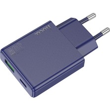 Hoco N45 PD30W + Qc3.0 Usb-C + Usb-A Hızlı Şarj Adaptörü