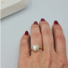 SE Jewellery Gold Kalpli Gösterişli Ayarlanabilir Ciddi İlişki Yüzüğü