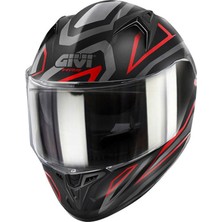 Gıvı 50.7 Proton Mat Tıtanıum-Kırmızı Kask