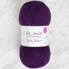 La Mia Baby Boom Patlıcan Moru El Örgü Ipi - 60 - 34265