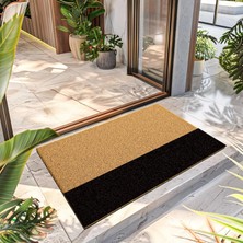 Decovetro Paspas Konsept Siyah Desenli Kapı Önü Paspası 40  x  60  cm