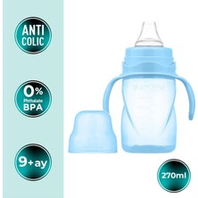 Mamajoo Damlatmaz Eğitici Kulplu Bardak, 270 ml, Powder Blue, 1 Adet