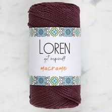 Loren Macrame Koyu Bordo El Örgü Ipi - RM115