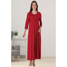 Effortt Vişne Hamile Lohusa Gecelik